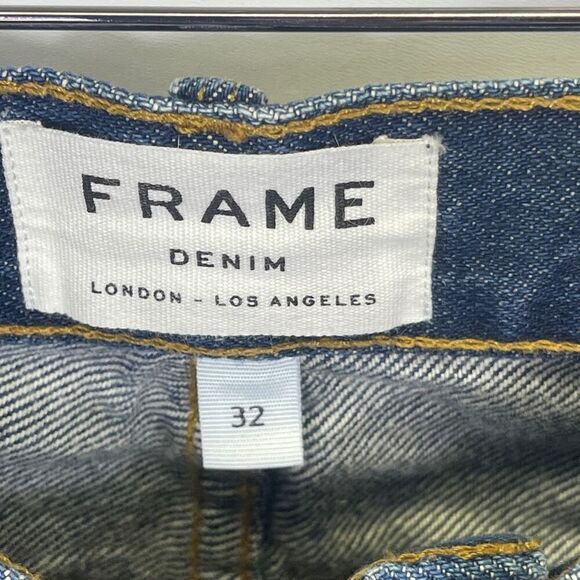 Frame Denim Medium Wash Distressed L'Homme Skinny Jeans Size 32 - Picture 3 of 12